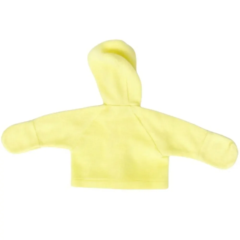 Vintage Yellow Fleece Baby Jacket Mittens